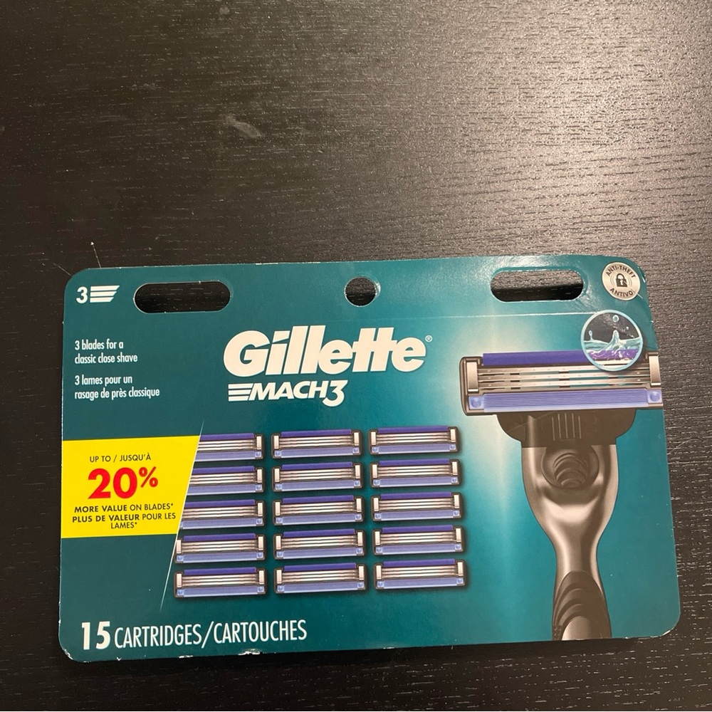Gillette Mach3 Razor Blade Cartridges